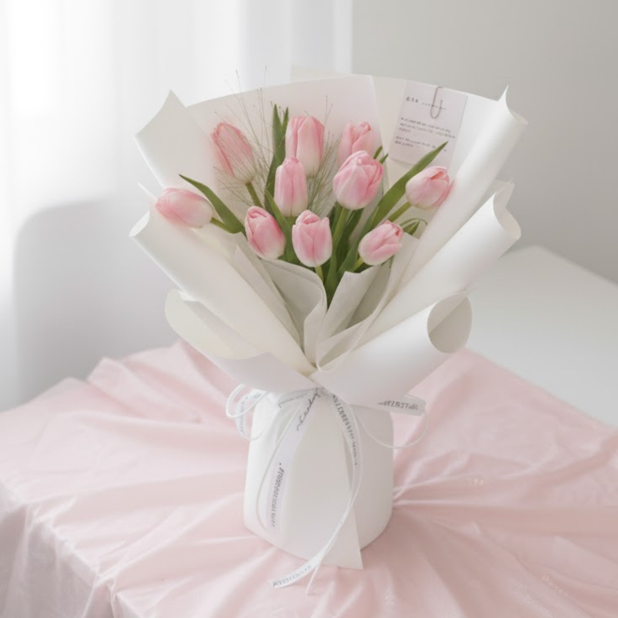 Ramo Dorado 10 Tulipanes