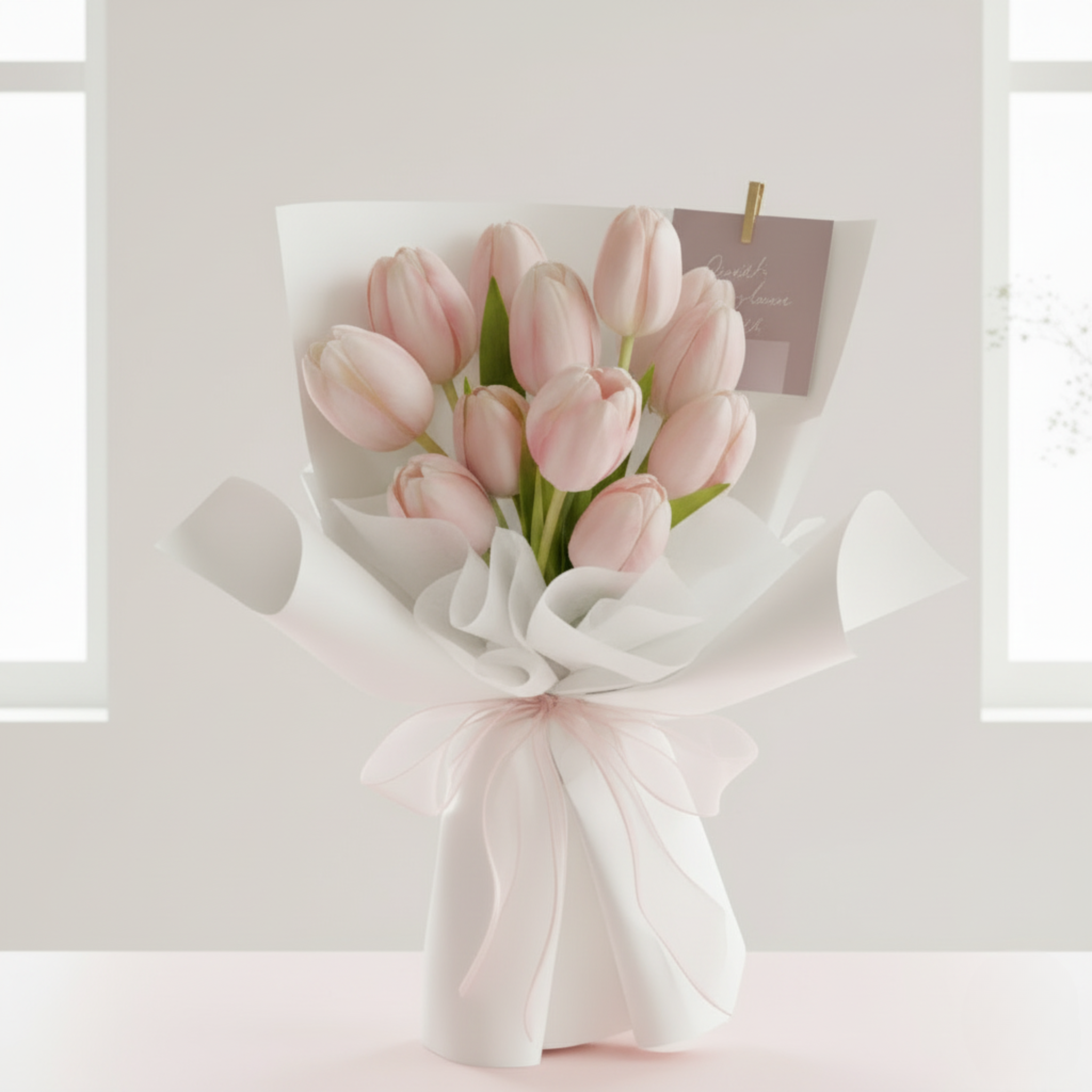 Ramo Pastel 12 Tulipanes