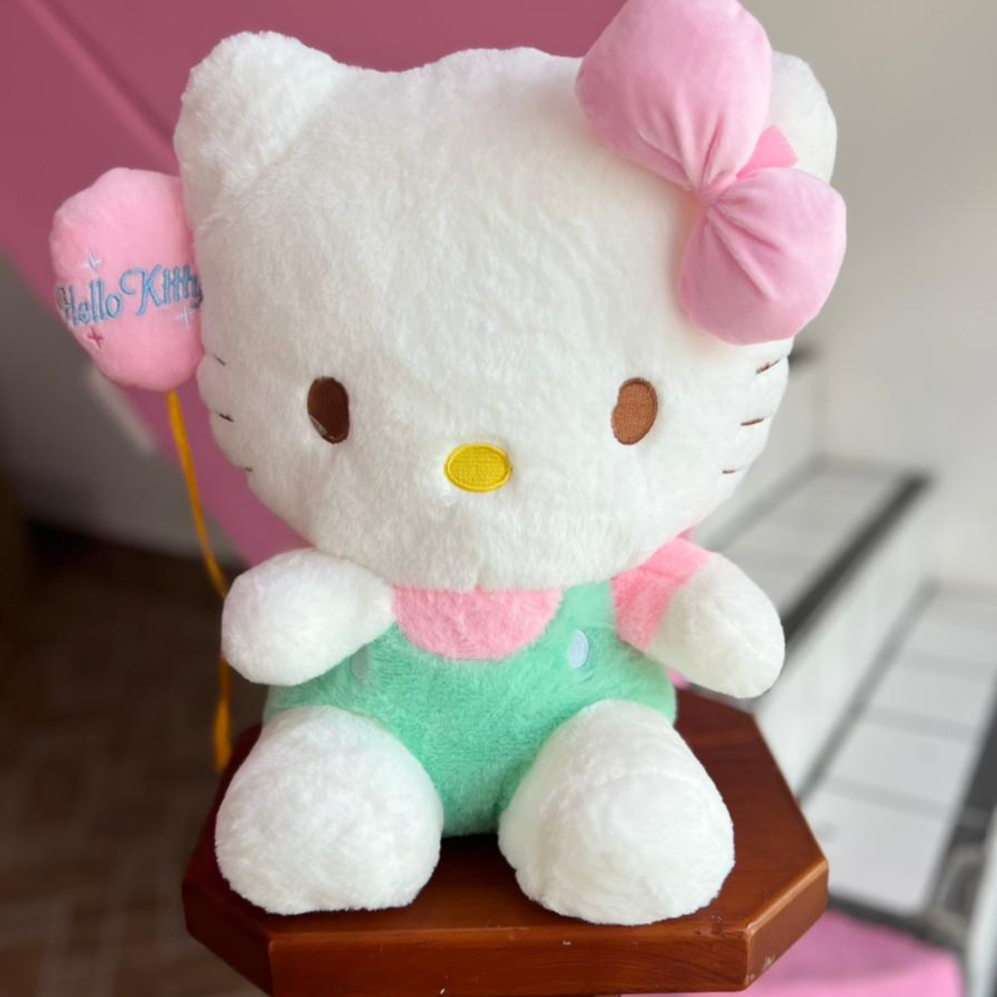 Peluche Hello Kitty Vestido Menta