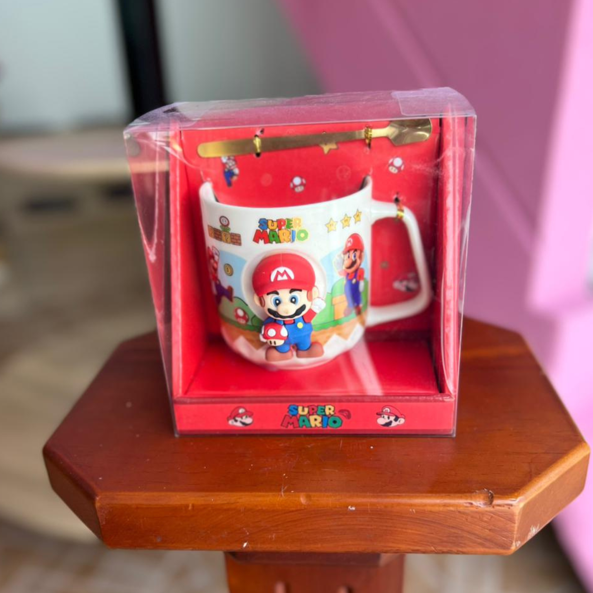 TAZA MARIO CON CUCHARA