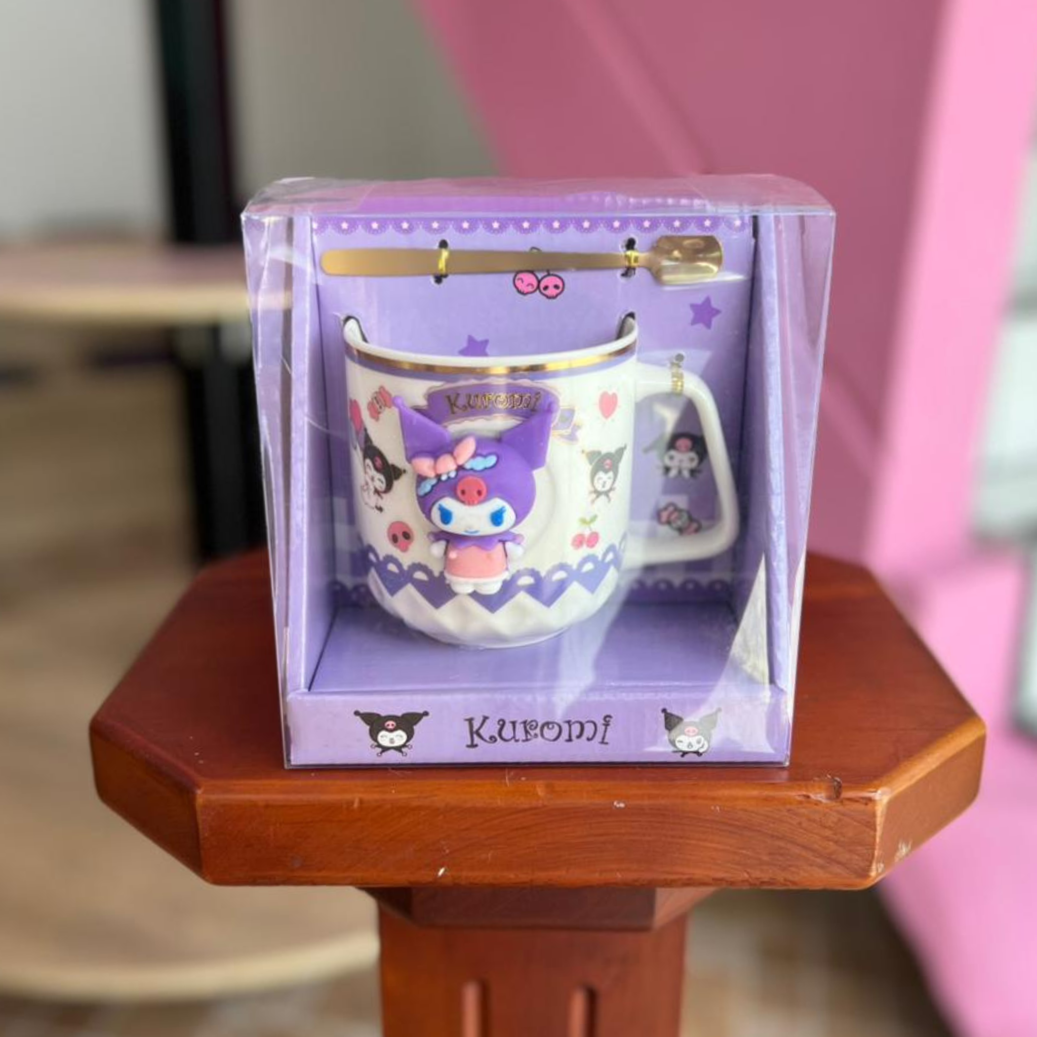 TAZA KUROMI CON CUCHARA